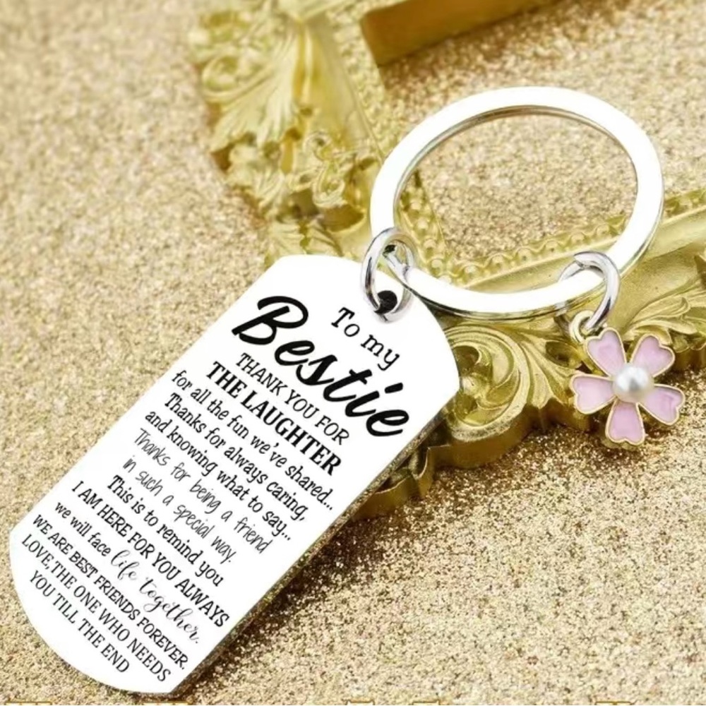 To My Bestie Keychain - Picture 2 of 3